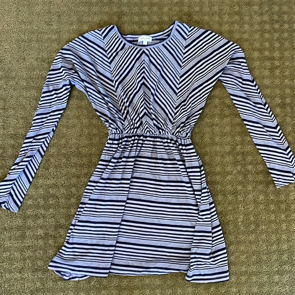 Girls long sleeve purple Dress